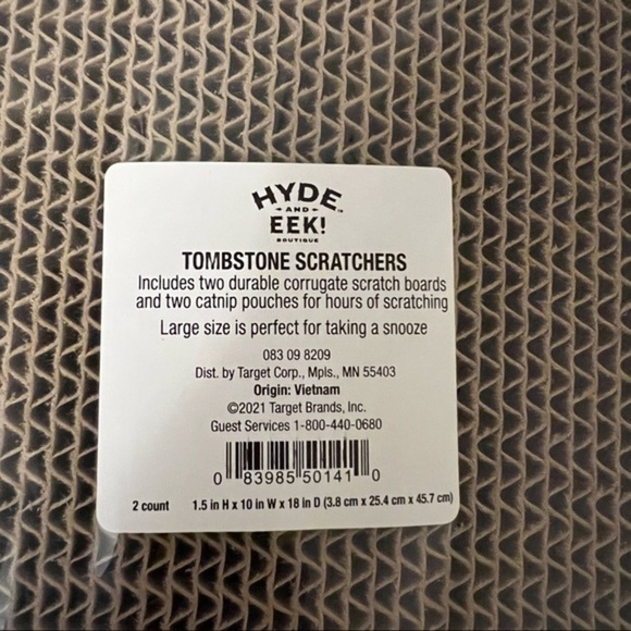 HYDE and Eek! Tombstone Cat Scratcher - Set Of 2 With Cat Nip - Picture 4 of 5